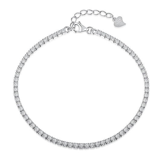 [Lucky Star]Radiant Shinning Princess Cut Tennis Bracelet