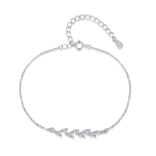[Lucky Star]Elegant Wheat Leaves Shape Bracelet