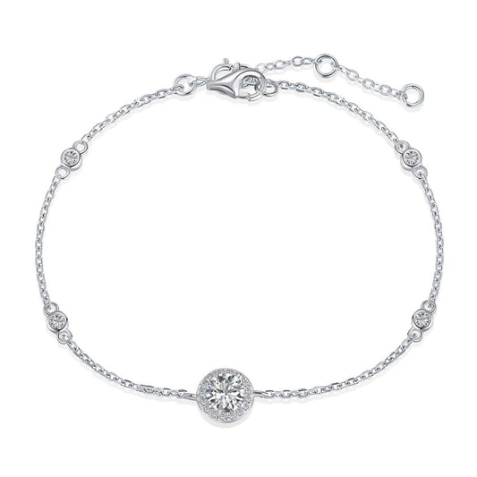 [Lucky Star]Dazzling Round Cut Shape Bracelet