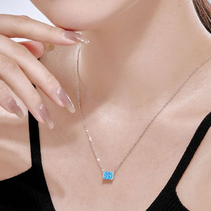 [Lucky Star]Luxurious Square Shape Colorful Necalack
