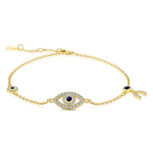[Lucky Star]Dainty Eye Shape Necklace