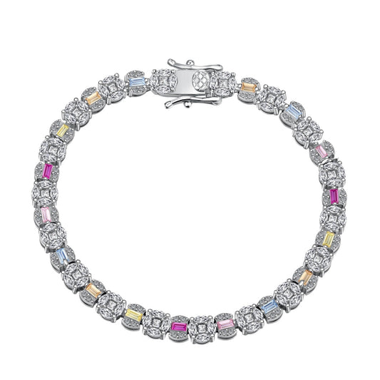 [Lucky Star]Dazzling Radiant Multi Cut Daily Bracelet